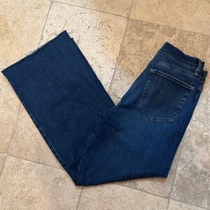Frame le slim palazzo Denim Dark Blue Flare Jeans